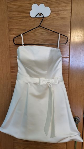 Vestido novia civil blanco