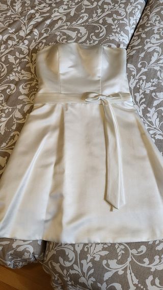 Vestido novia civil blanco