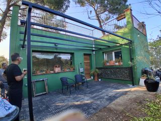 Pérgola jardín metal 