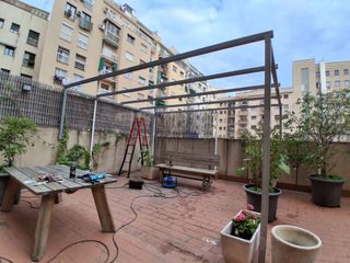 Pérgola jardín metal 