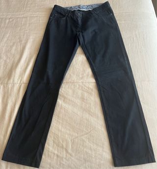 Pantalones vaqueros negros largos