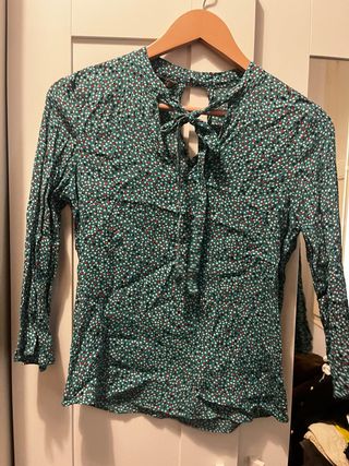 Blusa Zara estampado lunares - Talla M