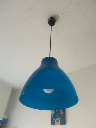 Lámpara colgante azul
