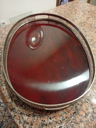 Bandeja carey, vintage años 70