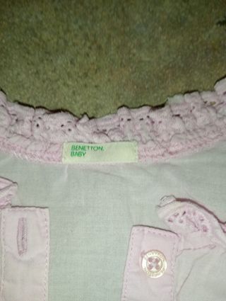 Vestido Benetton Bebê - Rosa Claro