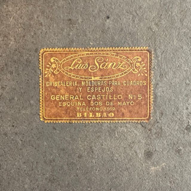 Vintage lámina original cacería