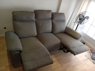 OPORTUNIDAD SOFA CASI NUEVO 3 plazas reclinable
