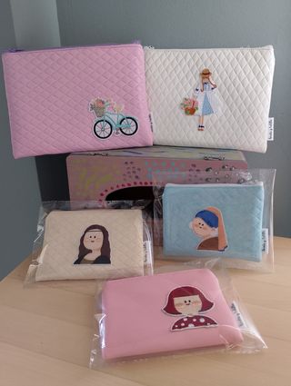 5 Carteras Monedero Estampadas. 10€ y 15€ s/tamaño