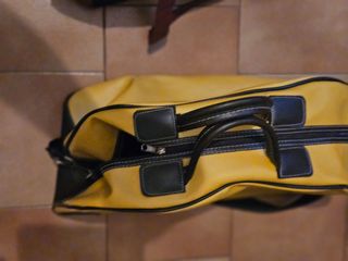 Bolsa viaje vintage amarilla