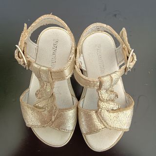 Sandálias Douradas Bebê Tam. 22