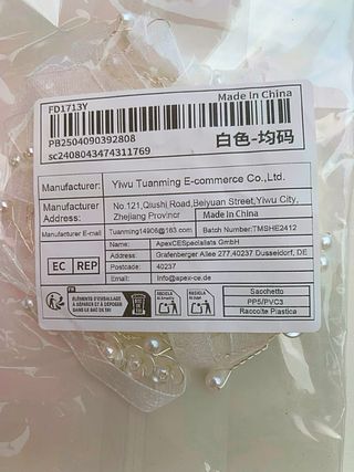 Accessori capelli perla