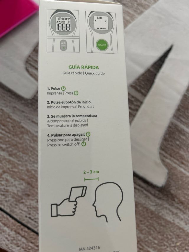 Termómetro infrarrojos Dr. Senst DET-306 nuevo