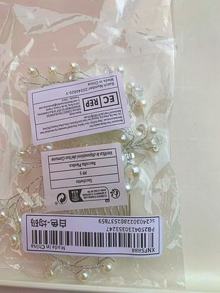 Pettine per capelli con perle nuovo