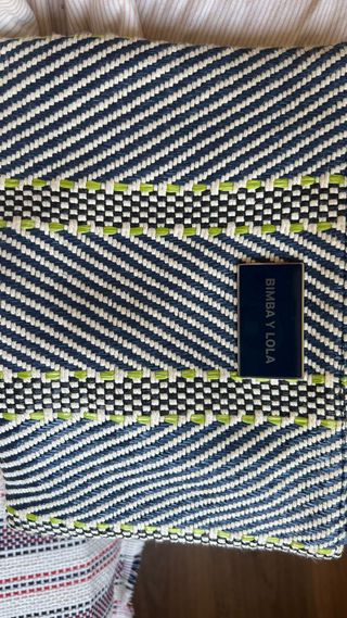Bolso Bimba y Lola, usado una vez, de piel y rafia