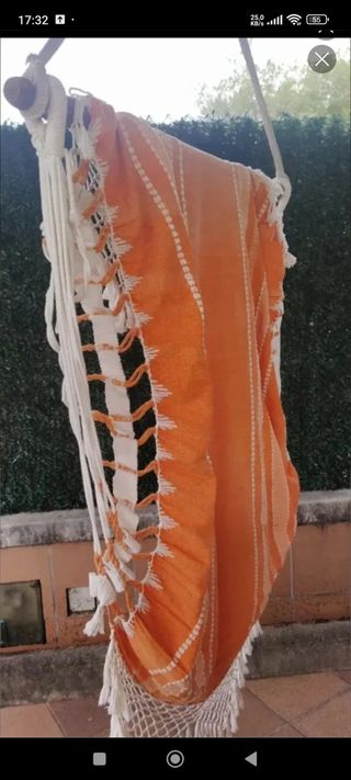 Hamaca Naranja y Blanca