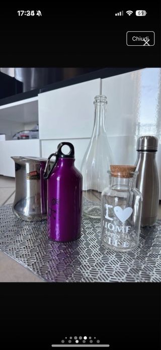 Set Decorativo Cucina Viola Argento