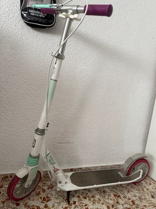 Patinete Oxelo niña, blanco-rosa