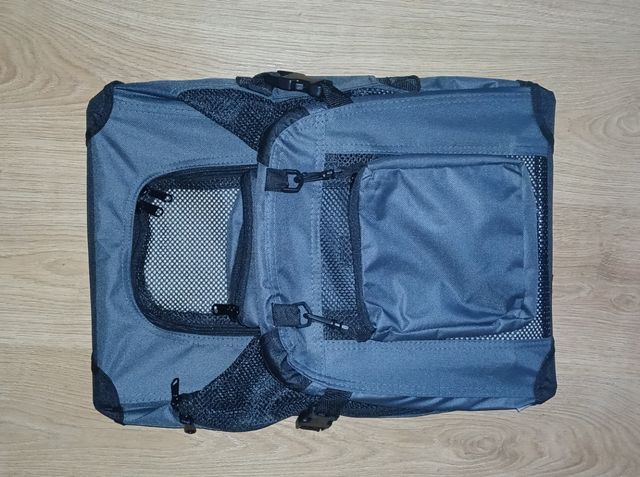 Transportín mascota gris