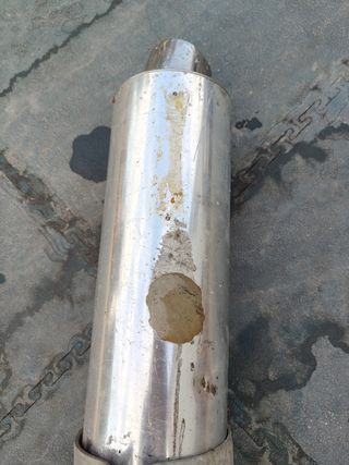 Tubo escape moto artesano