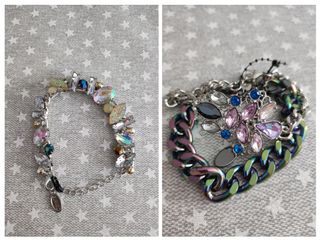 Brazaletes bisutería multicolor