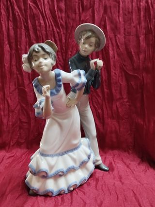 Pareja Bailarines Flamenco Lladró NAO porcelana