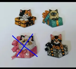 Imanes de gatitos en cajas regalo