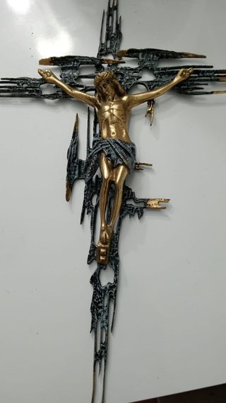 Crucifijo vintage estilo Juan de la Cruz.