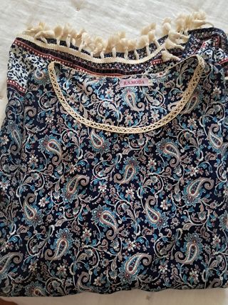 Vestido boho chic multicolor
