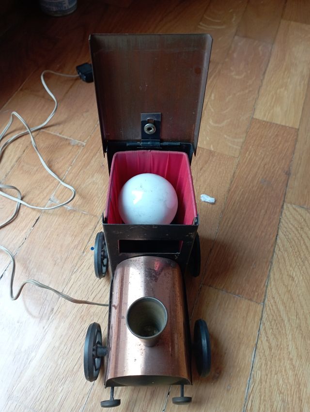 Lampada treno vintage metallo