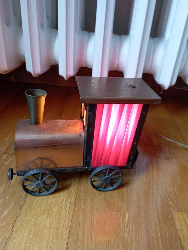 Lampada treno vintage metallo