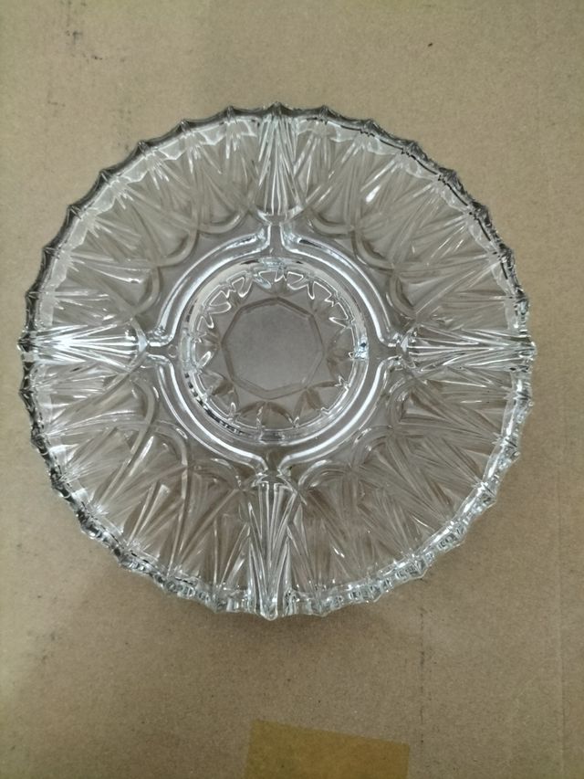 Piatto antipasto vetro trasparente