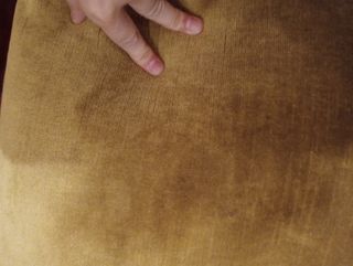 Silla vintage madera y terciopelo
