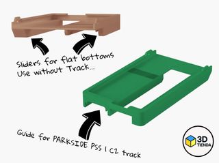 Adaptador PARKSIDE sierra PHKSA y el riel PSS 1 C2