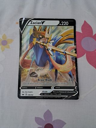 Carta Zacian V - Pokémon versión grande