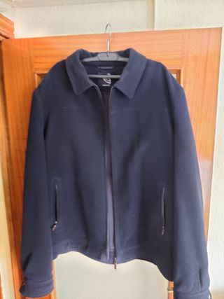 Cazadora hombre ante azul marino, talla XXL