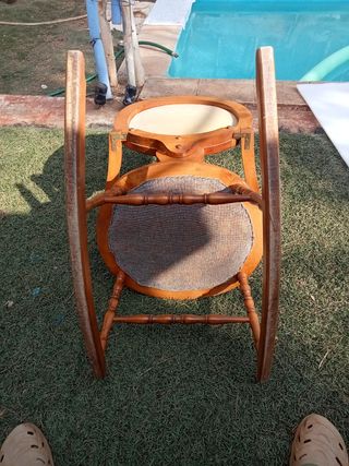 Hamaca mecedora madera - beige