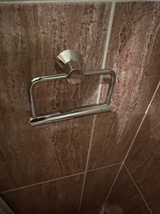 2 Accesorios baño metal plateado