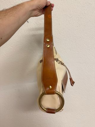 Bolso HOGAN de lona y piel