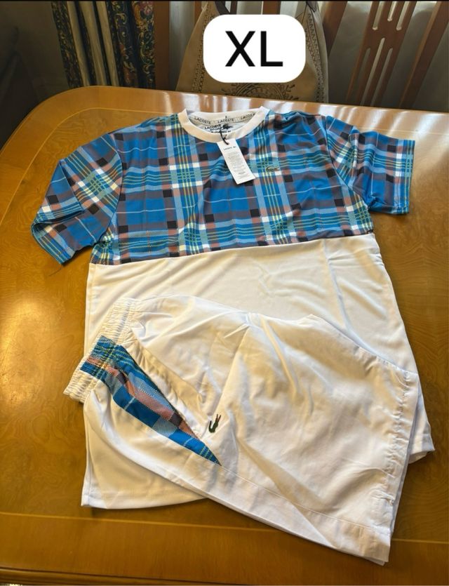 Conjunto Lacoste XL - Camiseta y Pantalones