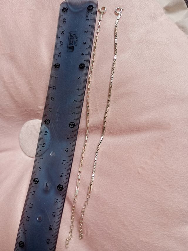 Pulseras plata San Saru - 2 unidades