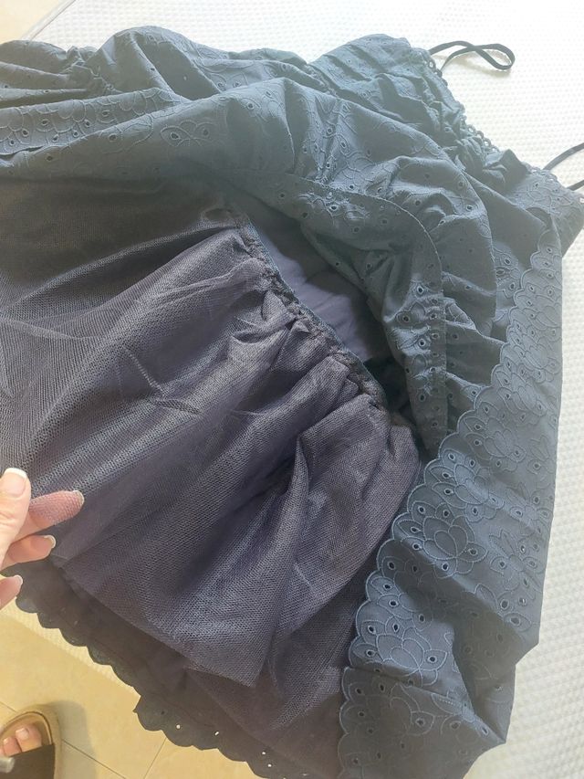 Vestido Naf Naf azul noche