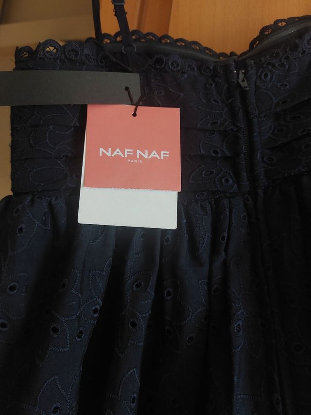 Vestido Naf Naf azul noche