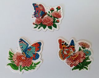 Imanes 3D Mariposas Flores