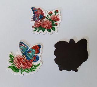 Imanes 3D Mariposas Flores