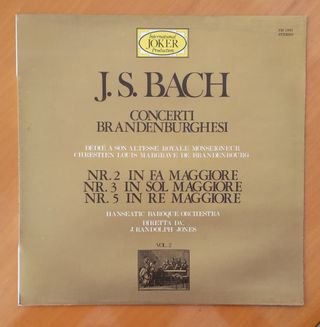Vinili J.S. Bach Concerti Brandenburghesi