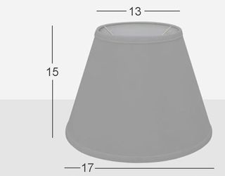 Paralumi azzurro in tessuto plissettato