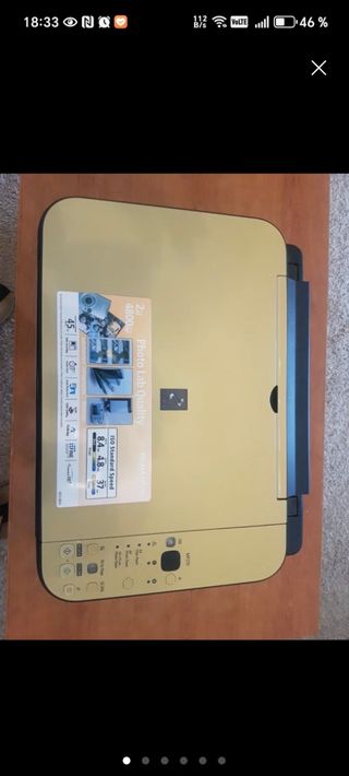 Impresora Canon dorada