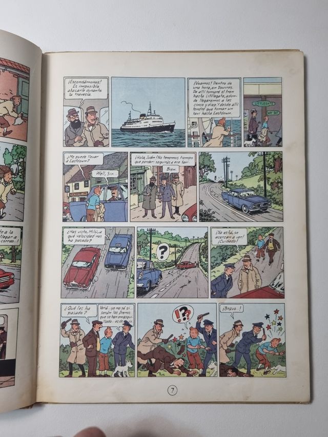 La isla negra - Tintín - 2a Ed - Lomo de Tela