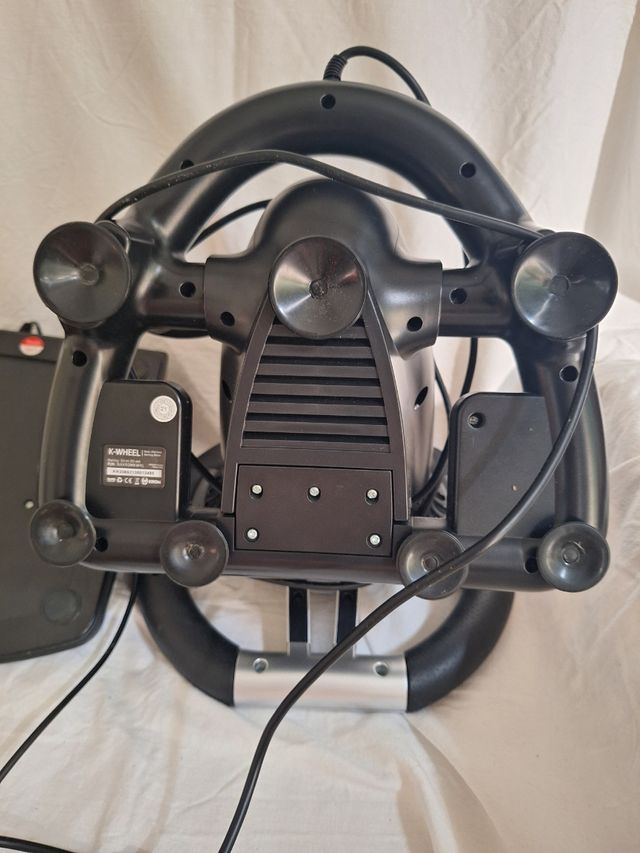 Volante y pedales para videojuego K-WHEEL GAMING