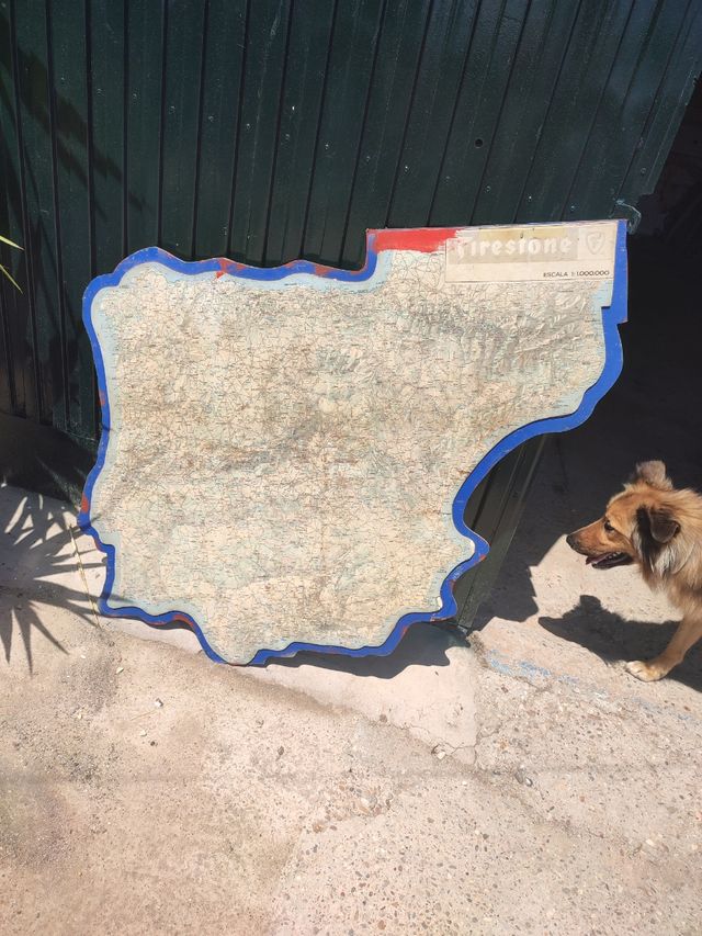 Mapa carreteras España años 70 Firestone